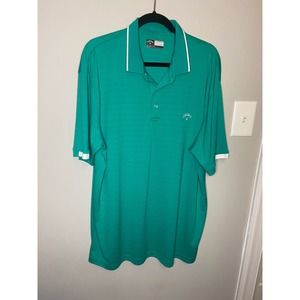 Men’s teal blue polo style shirt xxl